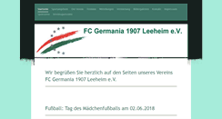 Desktop Screenshot of fc-leeheim.de