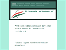 Tablet Screenshot of fc-leeheim.de
